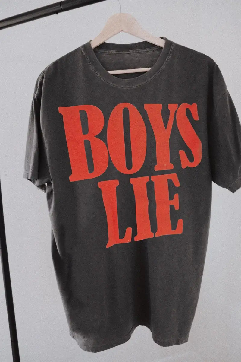WE THE BABES - Boys Lie Valentine Tee - Smoke