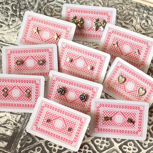 Kindred Objects - Vintage Silver Stud Earrings - Variety