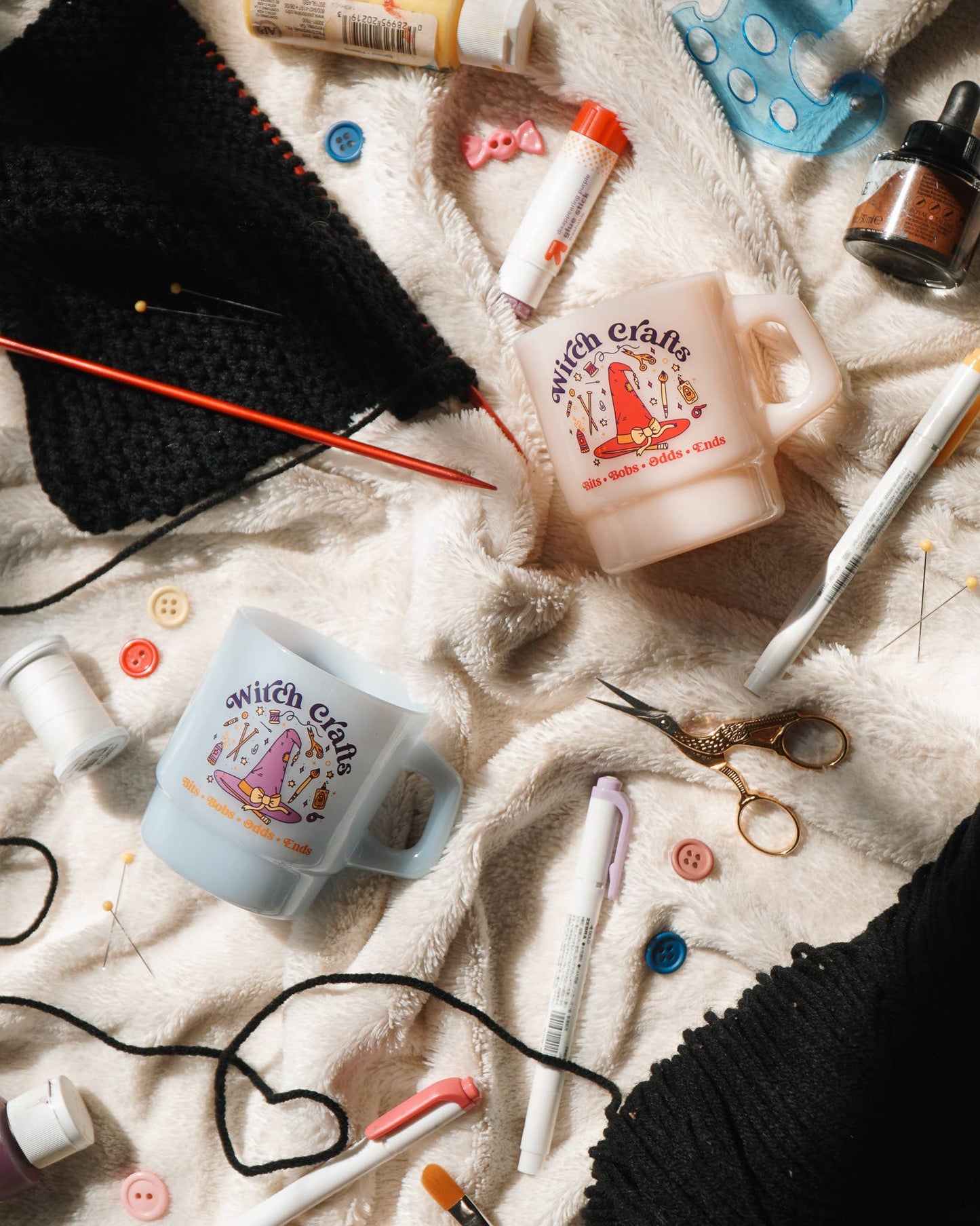 Cheerware - "Witch Crafts" Vintage Diner Mug - Beige