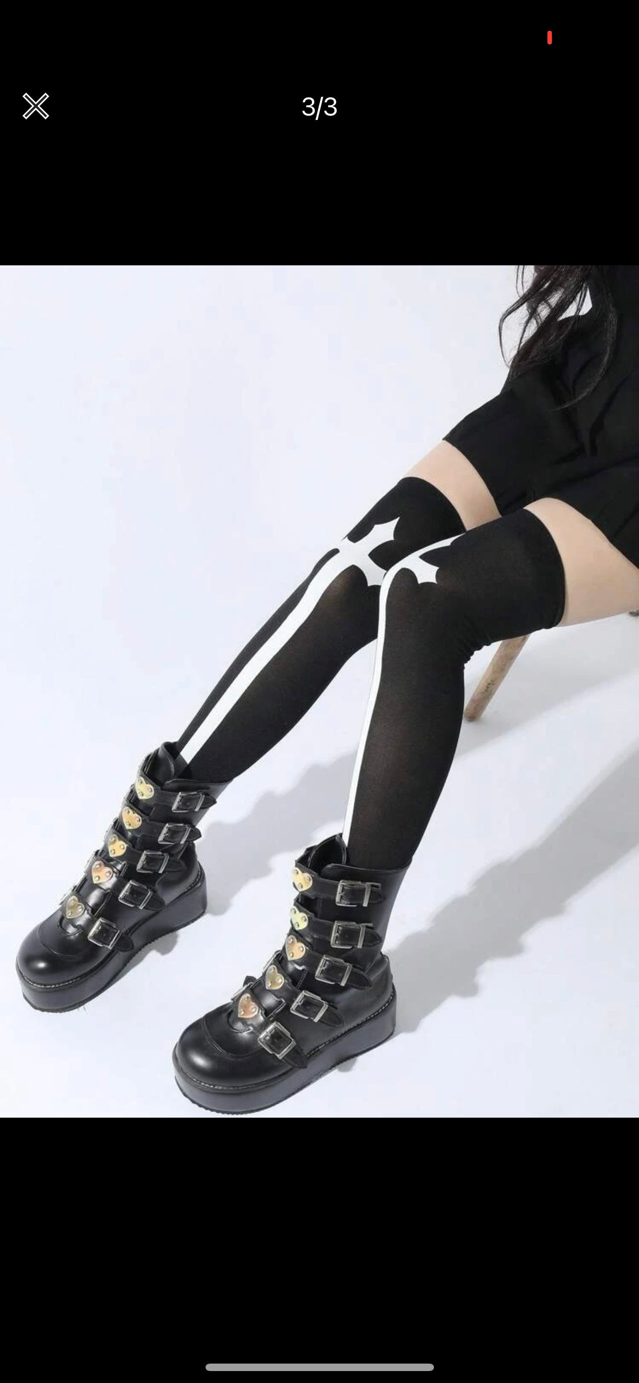 Cross Patterned Over the Knee Tights