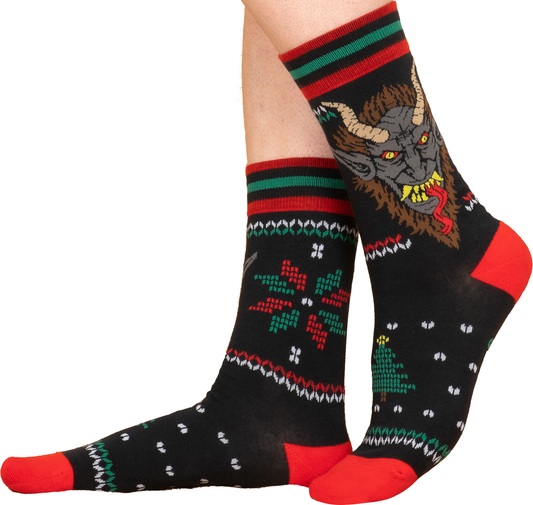 Foot Clothes- Krampus Sweater Crew Socks