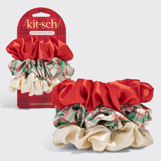 KITSCH - Holiday Scrunchies 3pc Set - Multi-color