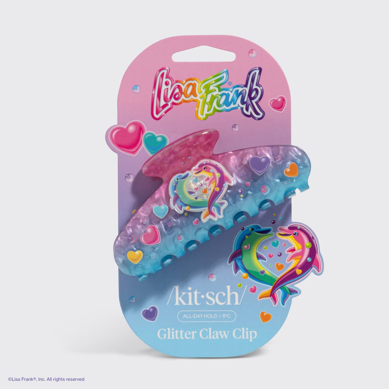 KITSCH - Lisa Frank x Kitsch Glitter Claw Clip in Dancing Dolphins™
