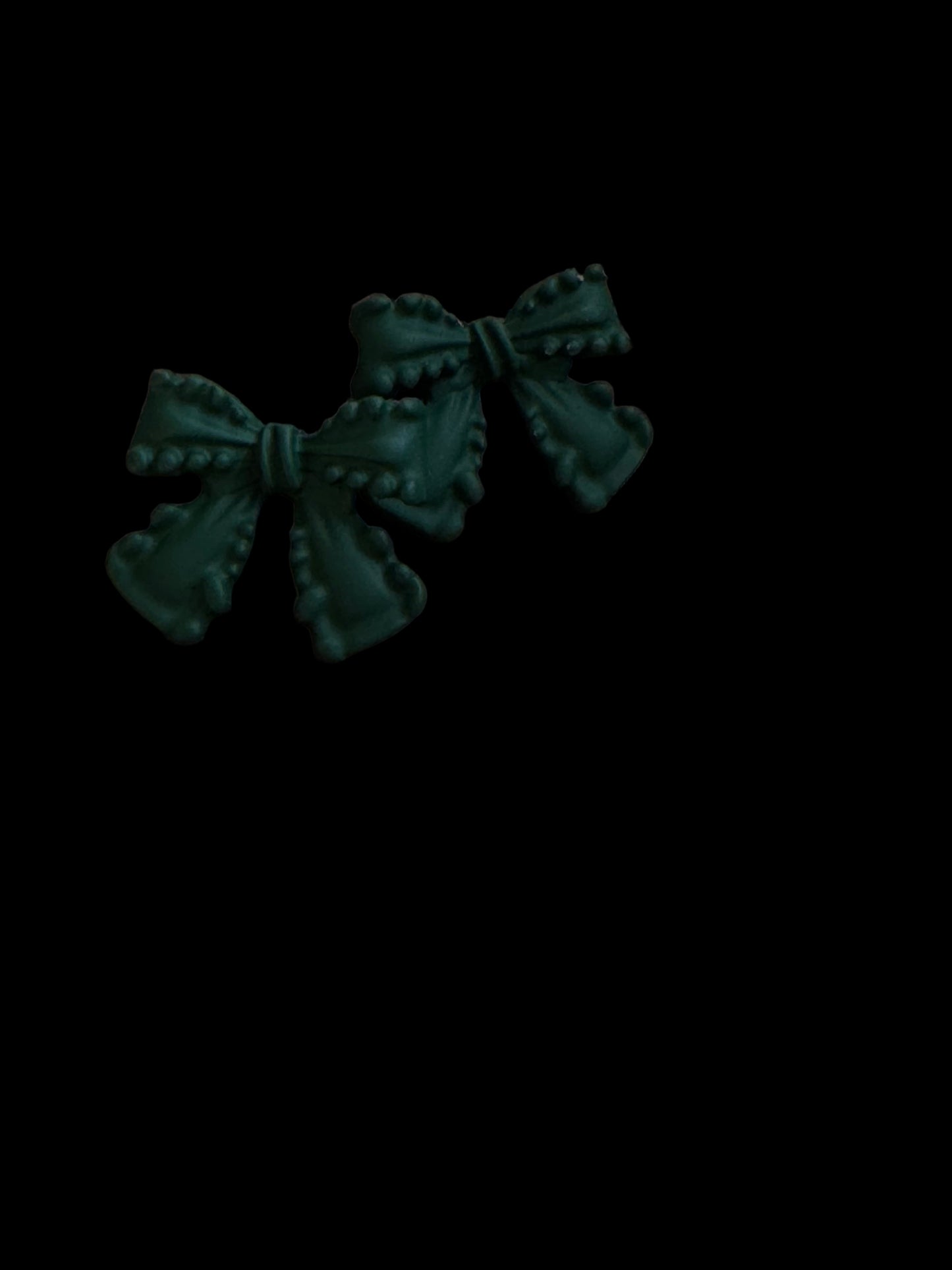 Green Bow Earring