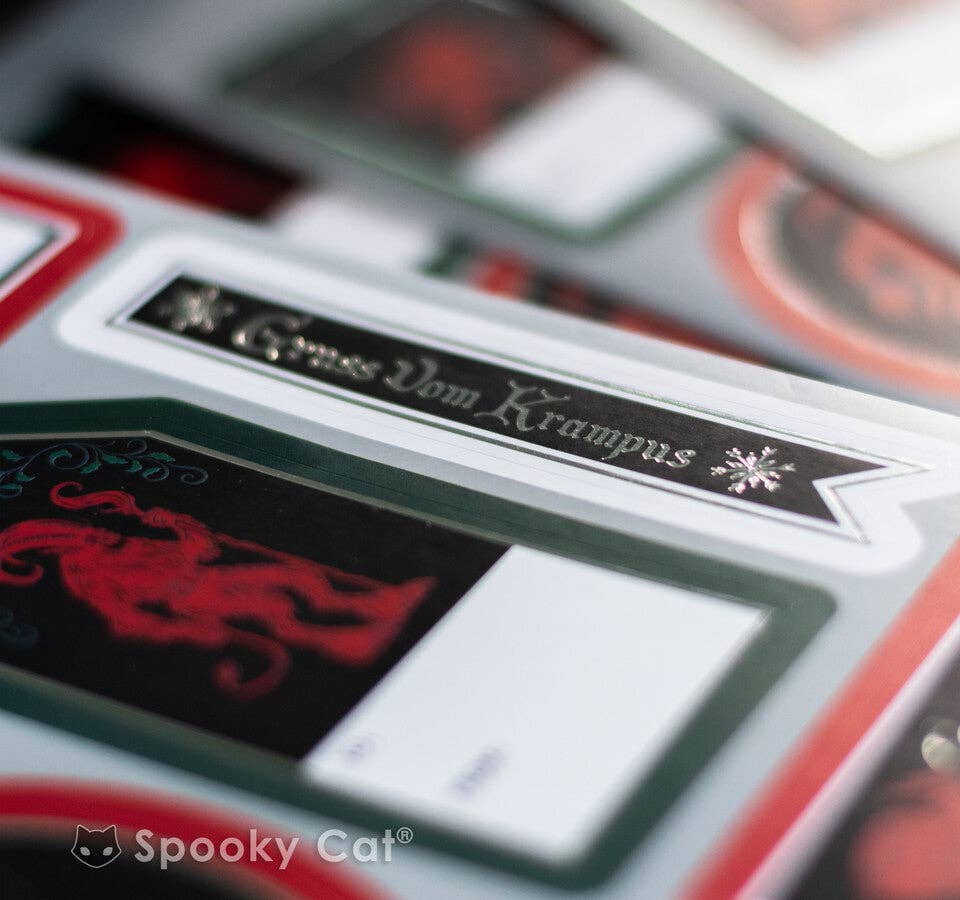 Spooky Cat Press - Krampus Gift Labels