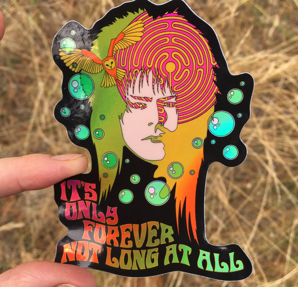 Astral Weekend - 3 Inch Sticker Labyrinth David Bowie