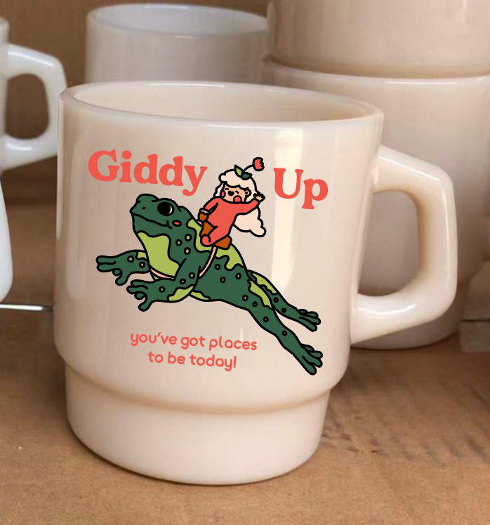 Cheerware - "Giddy Up" Vintage Diner Mug