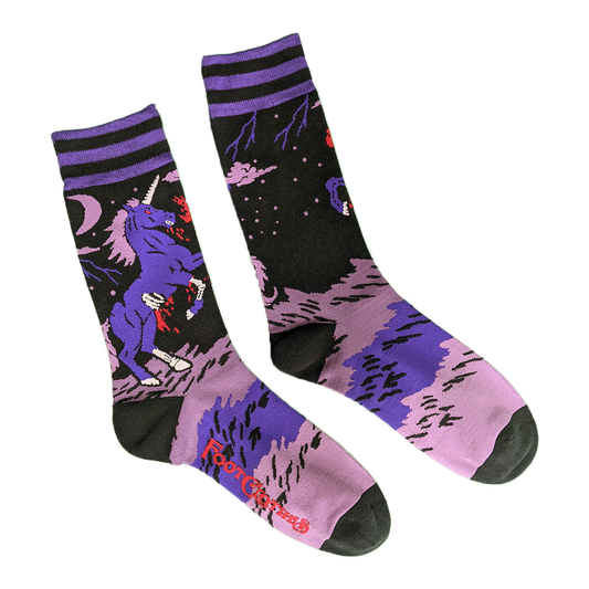 Foot Clothes- Evil AF Unicorn Socks