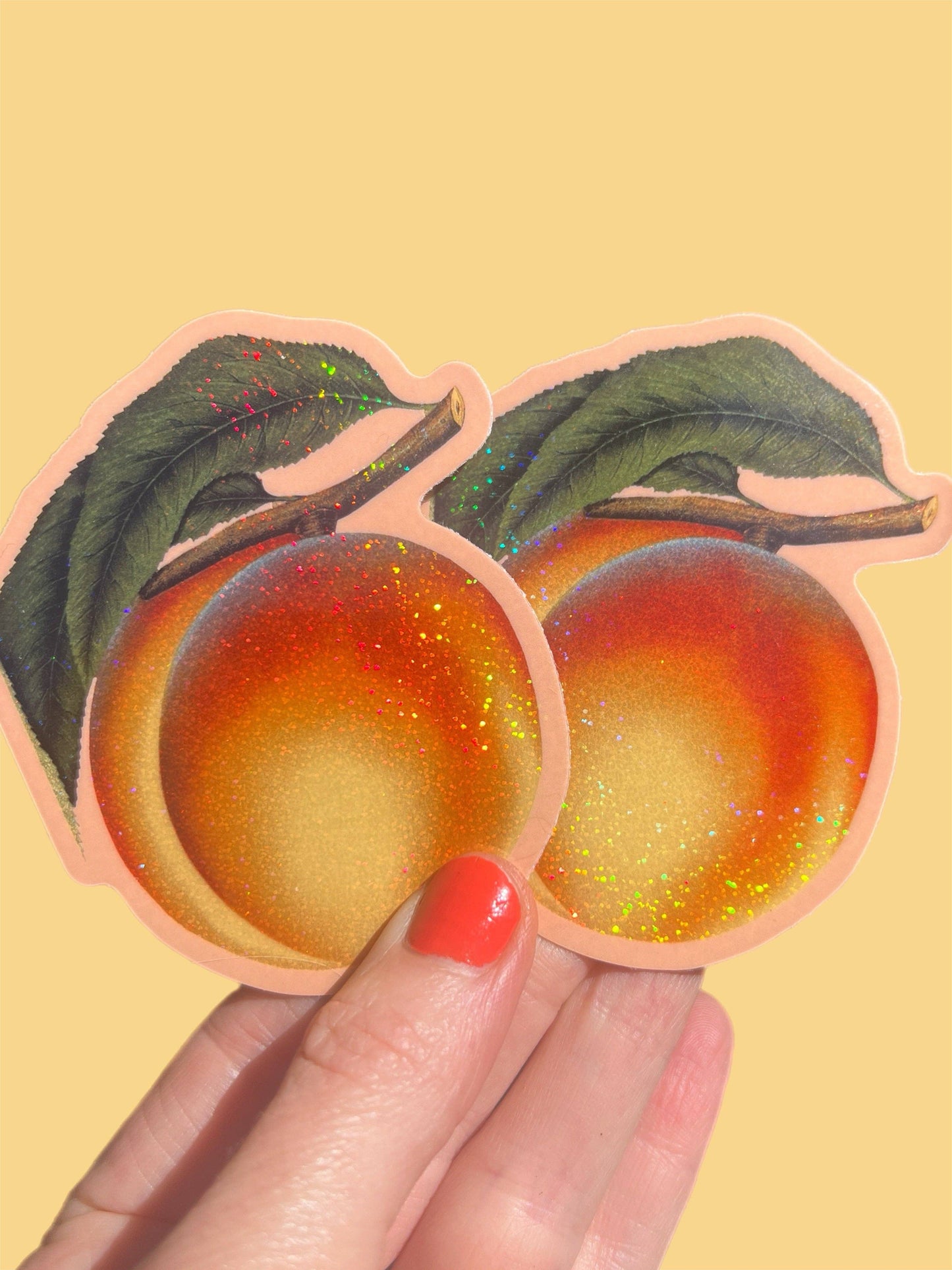Astral Weekend - Peach Glitter STICKER 3 Inch