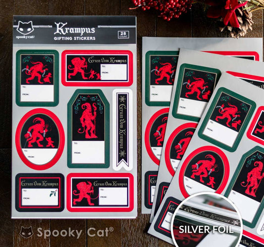 Spooky Cat Press - Krampus Gift Labels