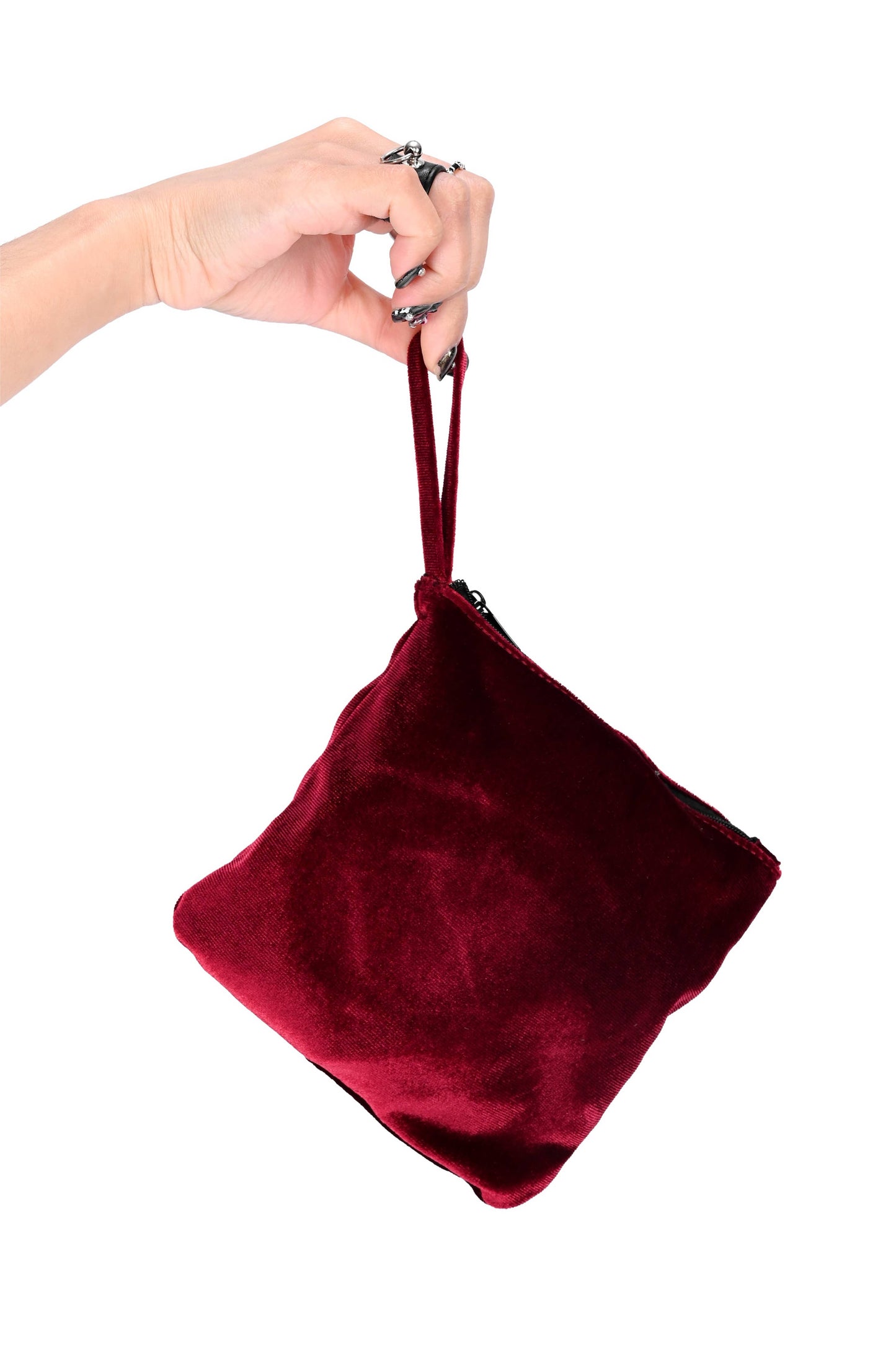 Foxblood - Burgundy Velvet Folding Flats - 6