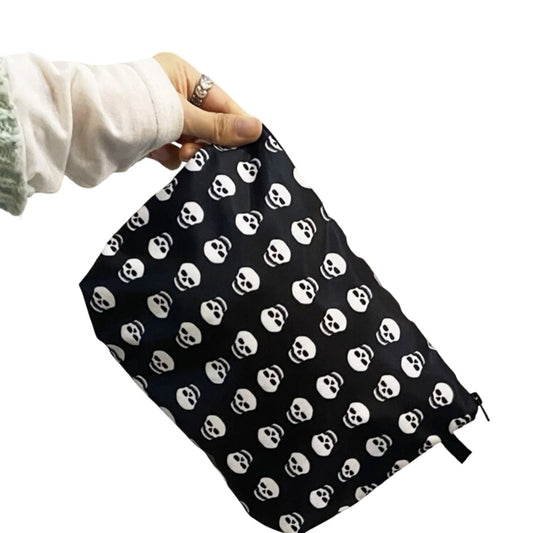 Skull Zip Up Makeup Bag