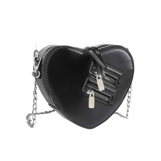 Heart Shaped Goth Crossbody Bag