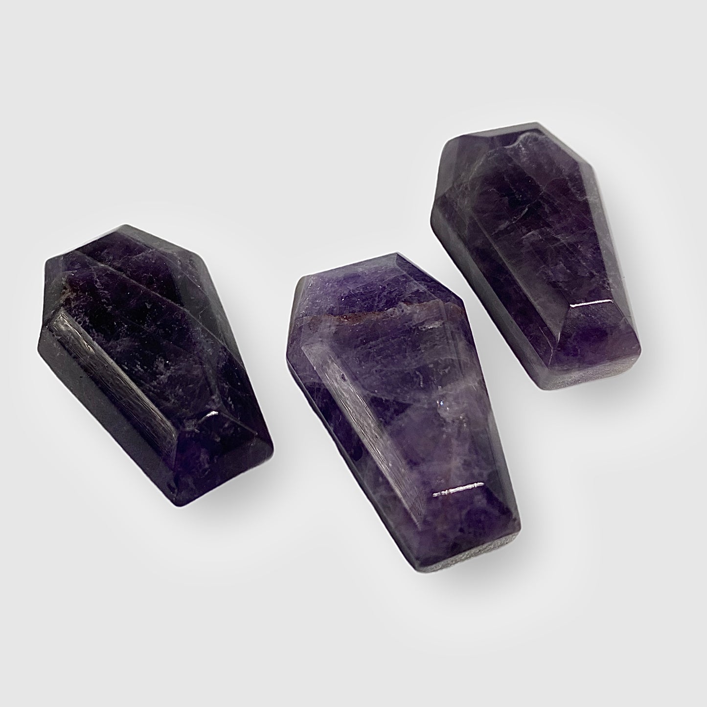 Amethyst Coffin Shaped Stone