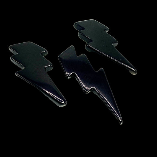 Obsidian Lightening Bolts