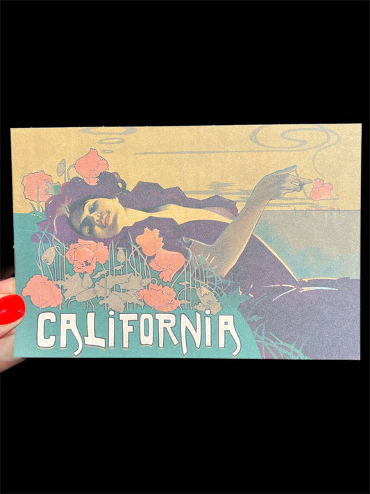 Astral Weekend - POSTCARD California Poppy Queen