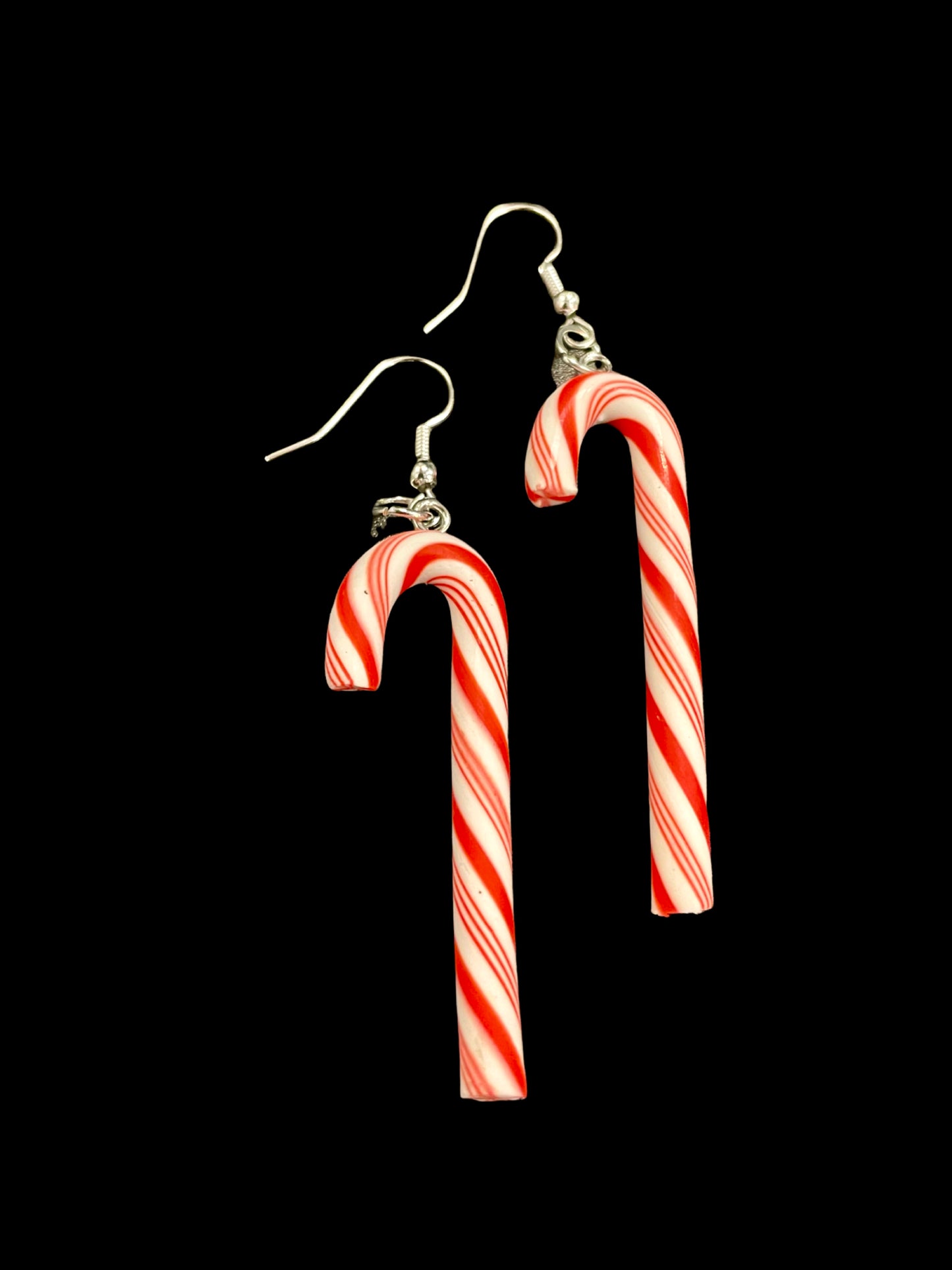 Candy Cane Dangle Earrings