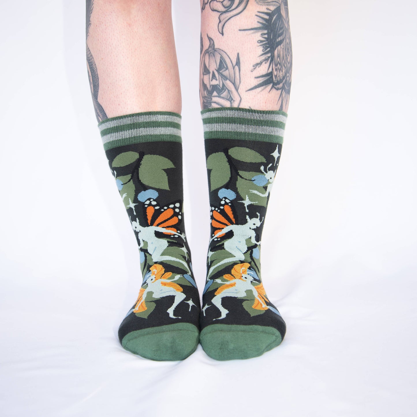 Foot Clothes- Fanciful Fairies Crew Socks