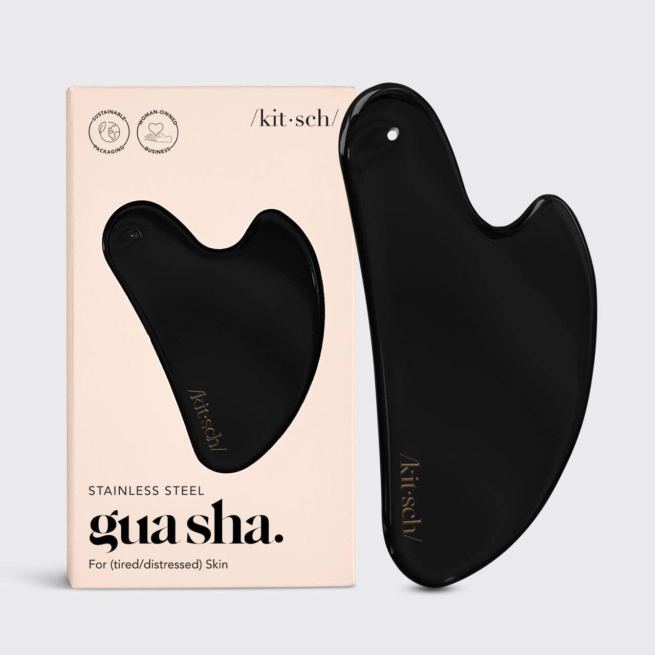KITSCH - Kitsch Stainless Steel Gua Sha - Matte Black