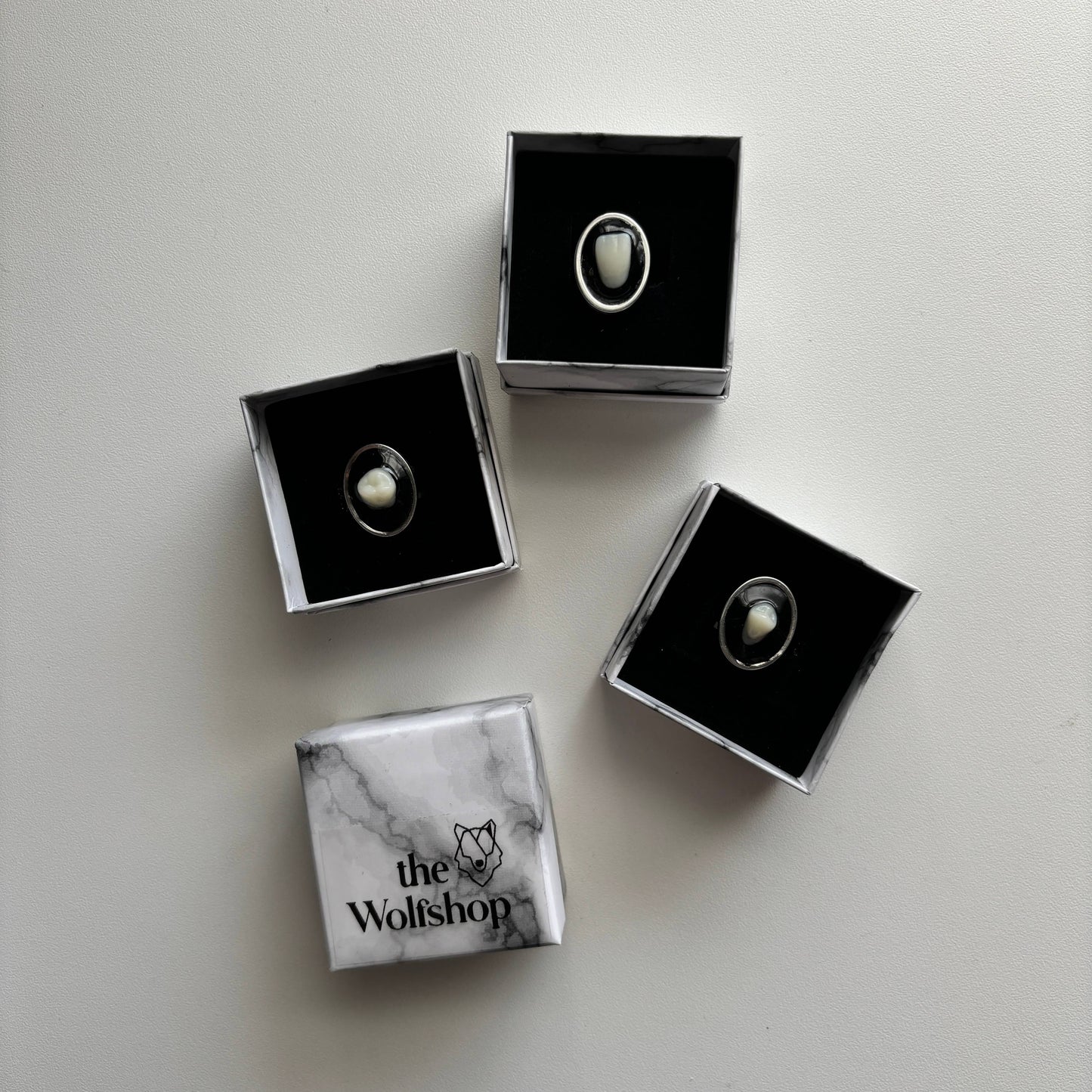 Oddity Ring - Resin Human Tooth Canine