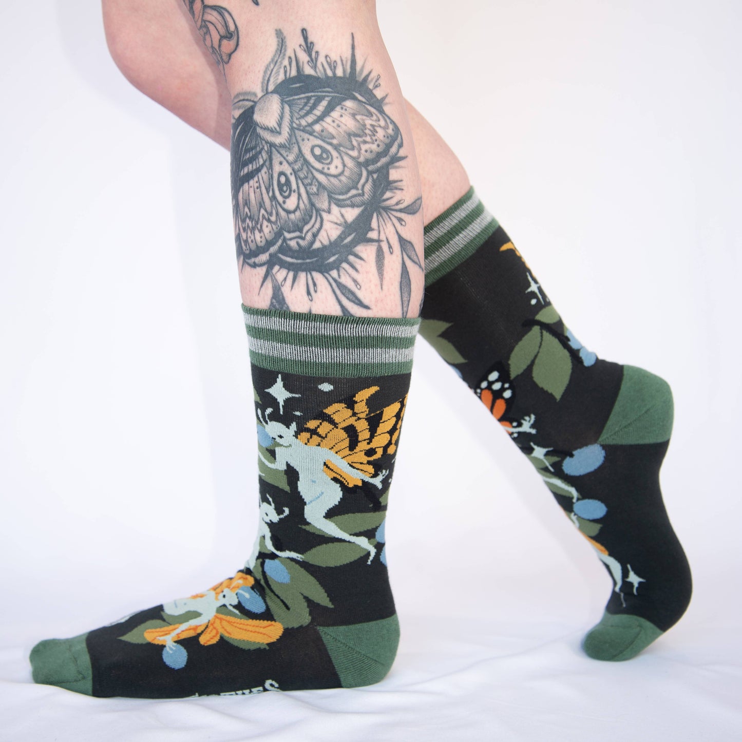 Foot Clothes- Fanciful Fairies Crew Socks
