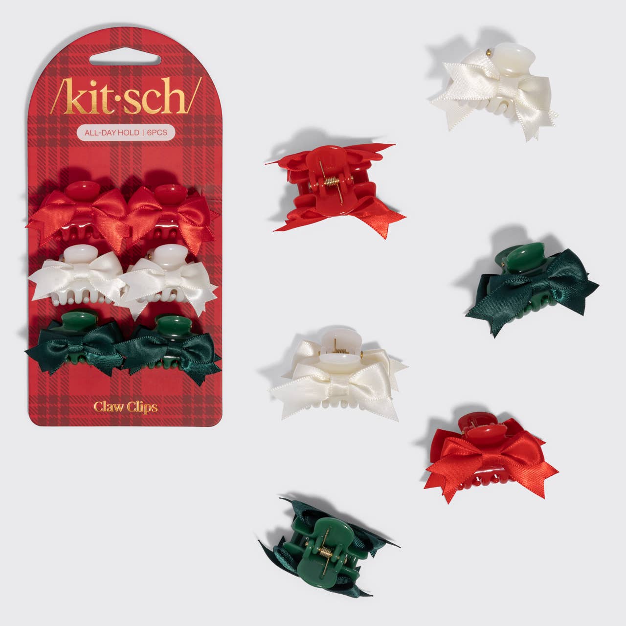 KITSCH - Mini Claw Clips 6pc Set - Holiday