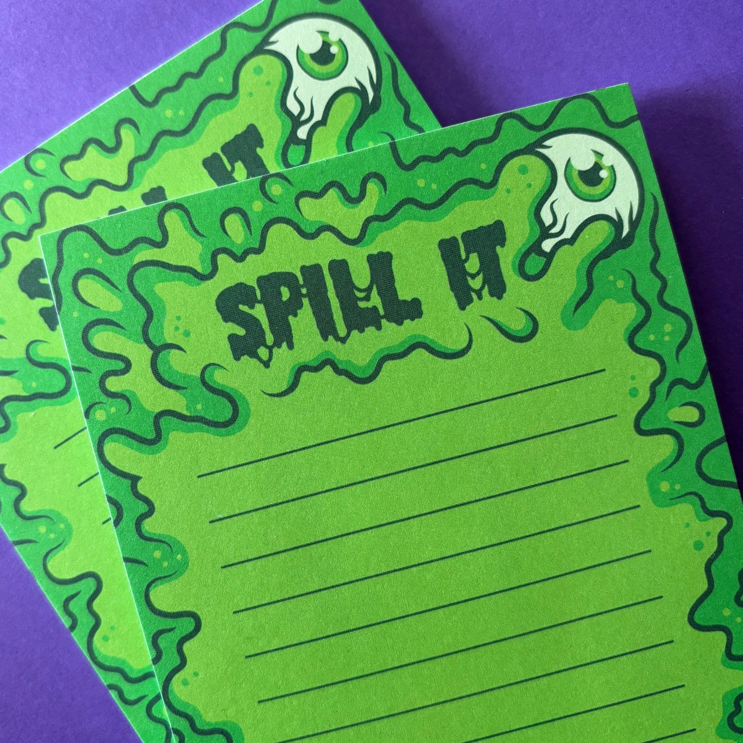 Dumb Junk - Monster Notepad (4x6") | Horror Art Creepy Spooky Stationery
