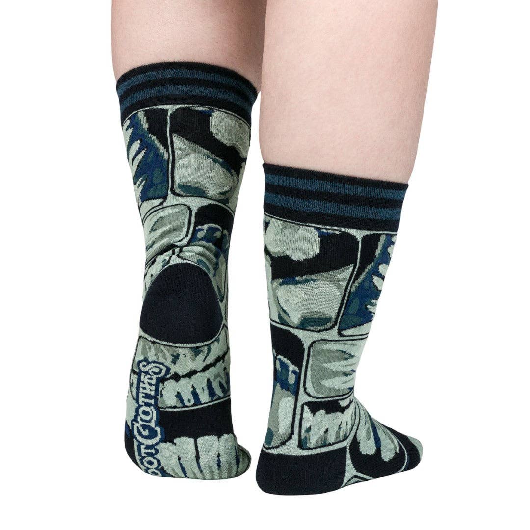 FootClothes LLC - Too Cool for Flossing Teeth X-Ray Crew Socks