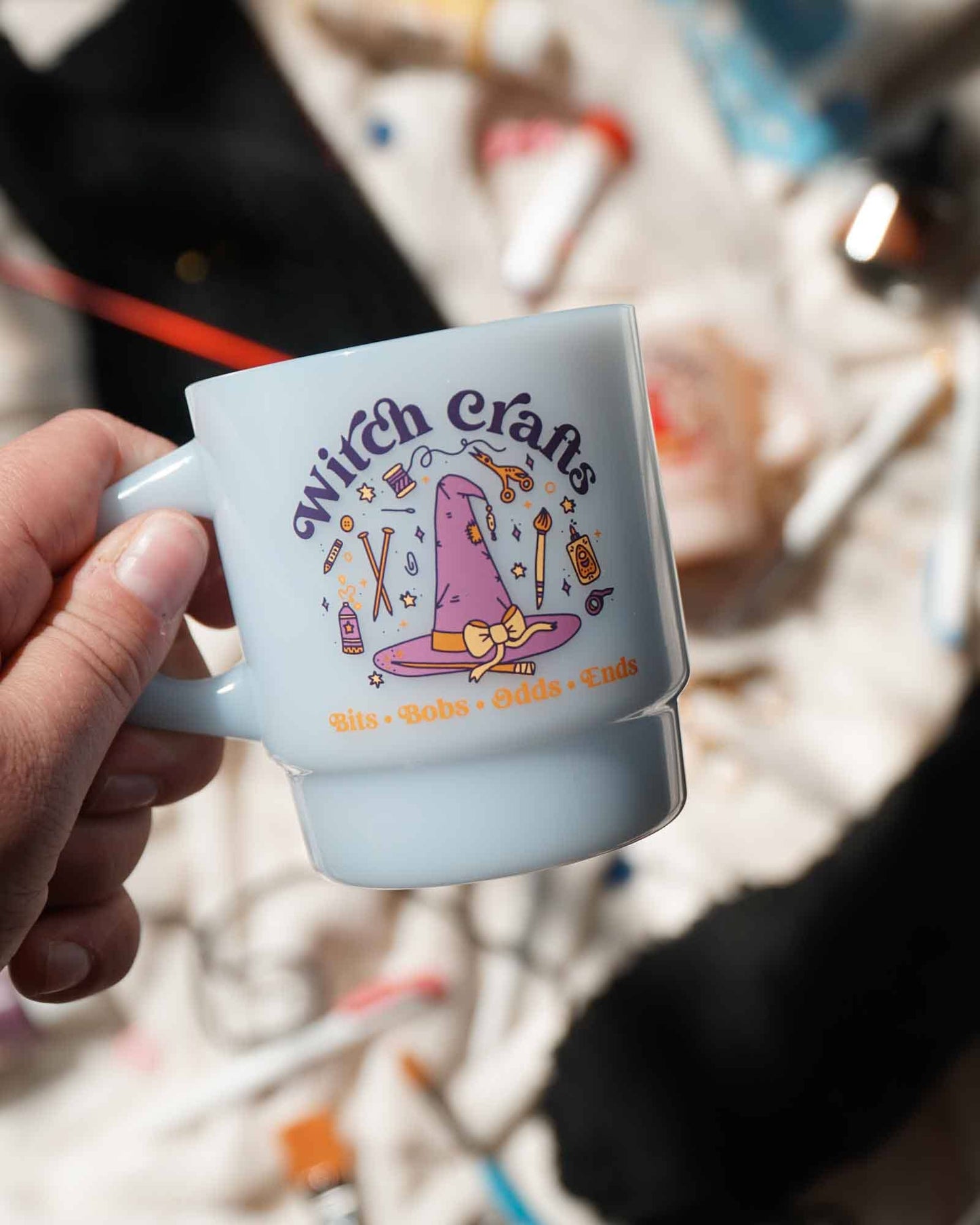 Cheerware - "Witch Crafts" Vintage Diner Mug - Beige