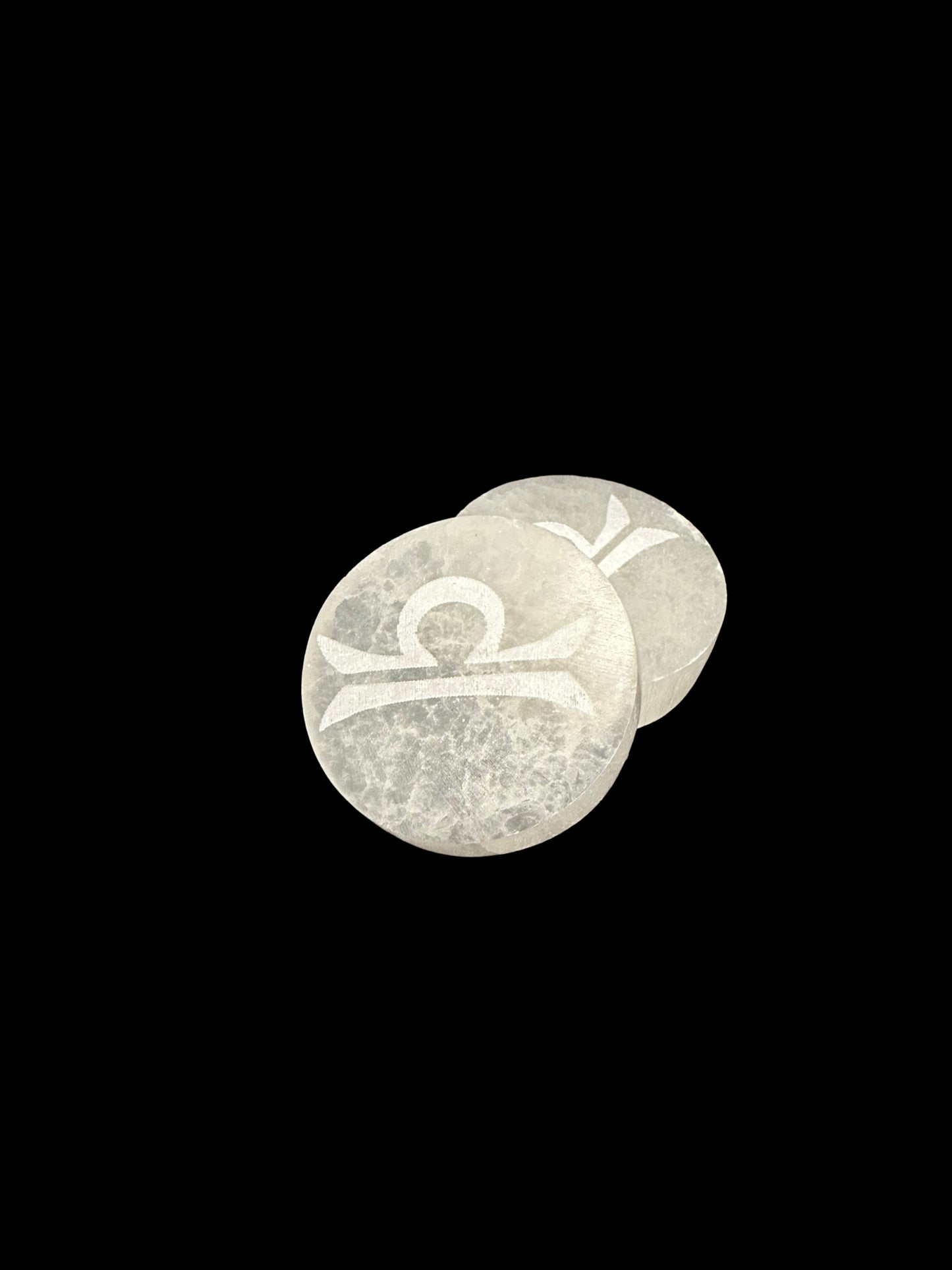 Zodiac Selenite Disc