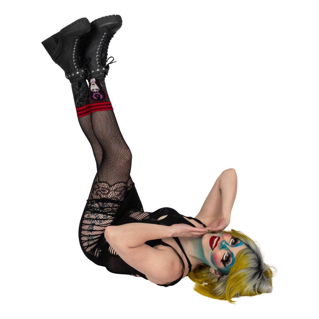FootClothes LLC - Elvira Mistress of the Dark Crew Socks