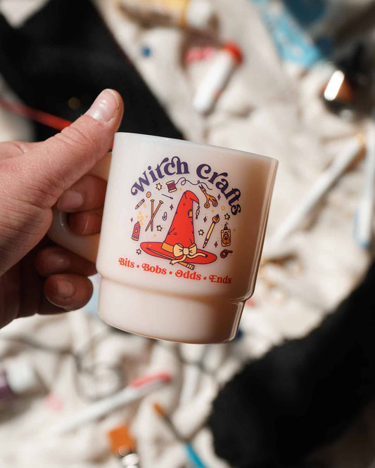 Cheerware - "Witch Crafts" Vintage Diner Mug - Beige