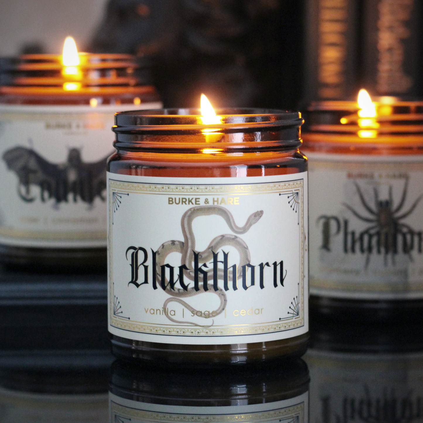 Burke & Hare Co - Gothic Scented Candles - Blackthorn - Vanilla - Witchy
