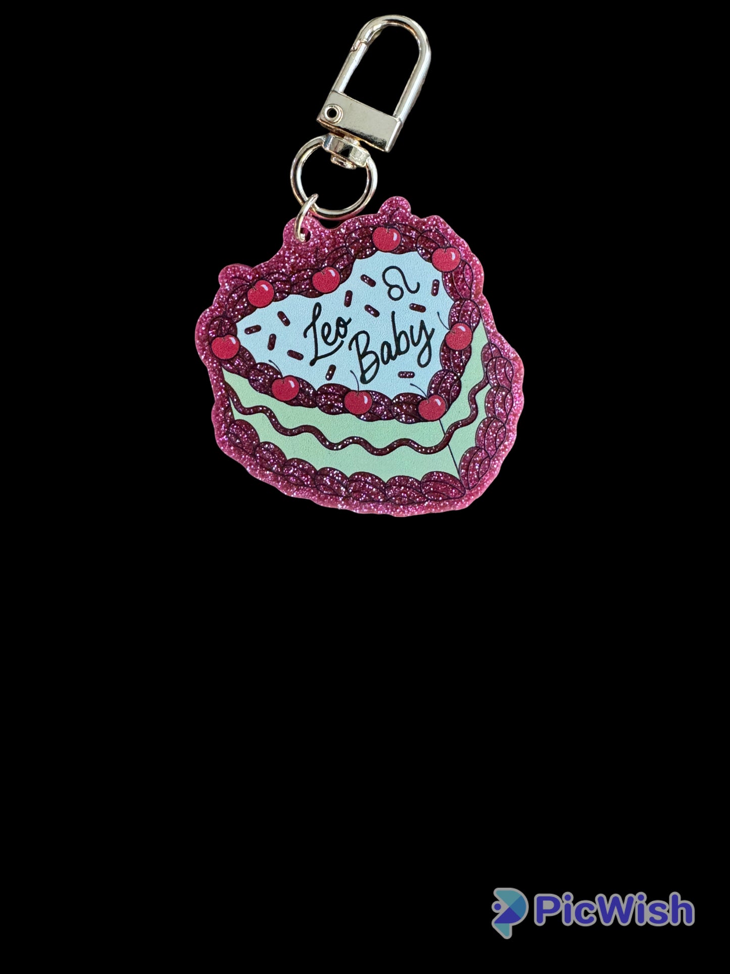 Zodiac Birthday Cake Keychain