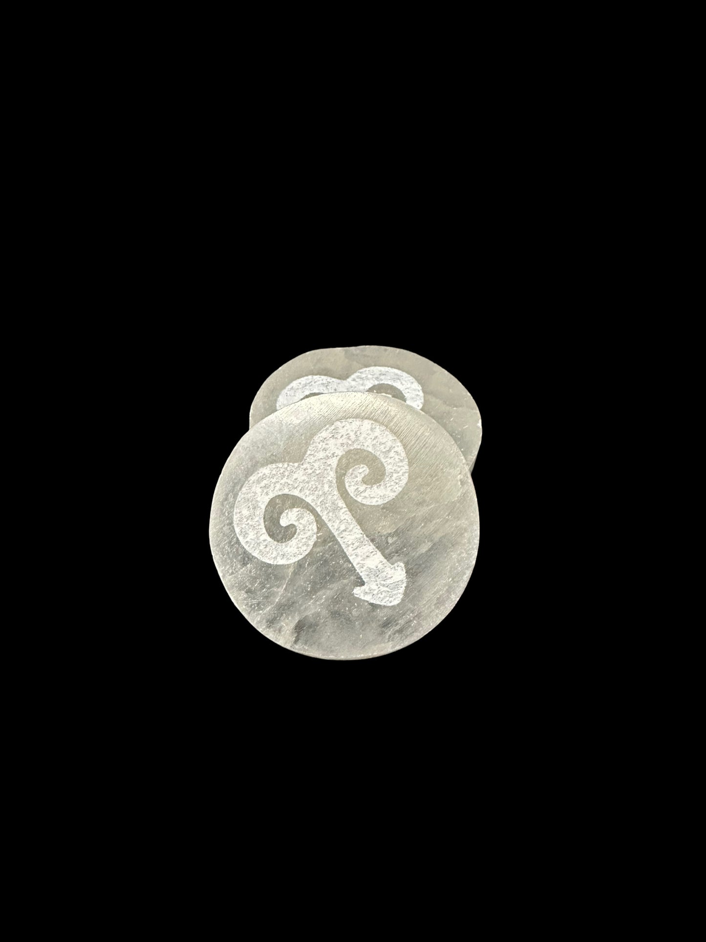 Zodiac Selenite Disc
