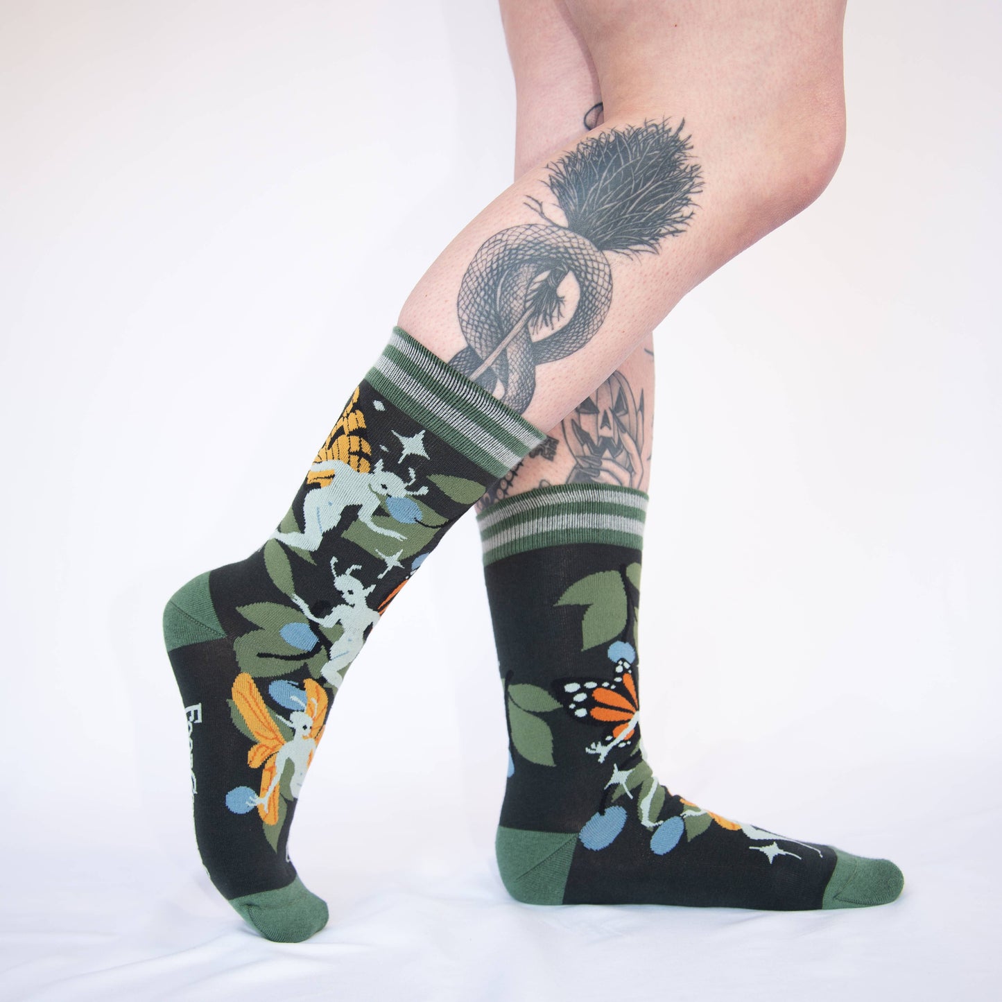 Foot Clothes- Fanciful Fairies Crew Socks