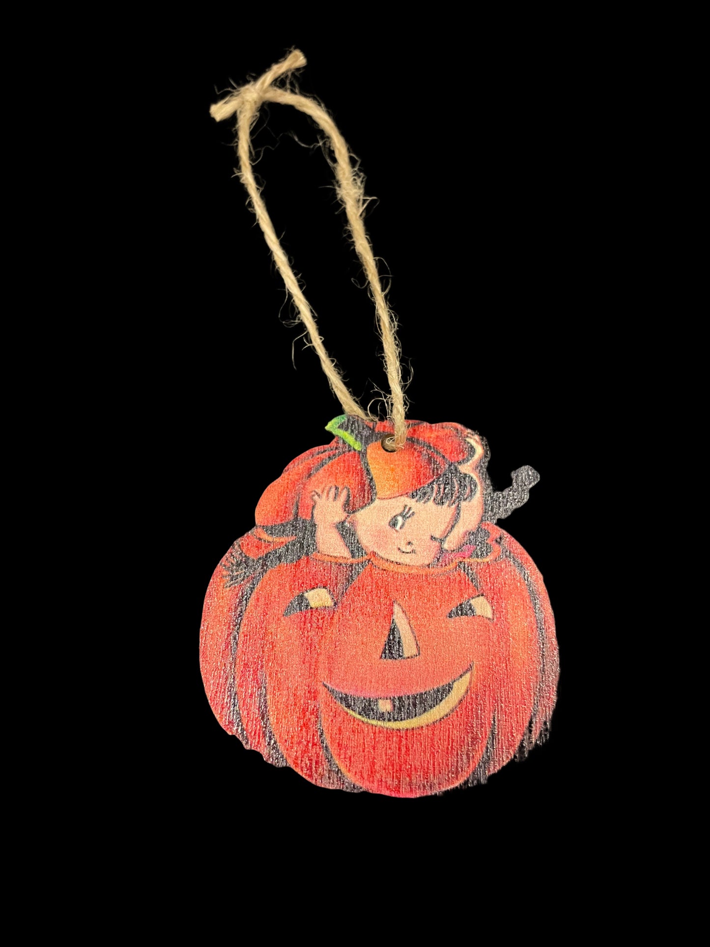 Vintage Halloween Wooden Ornaments
