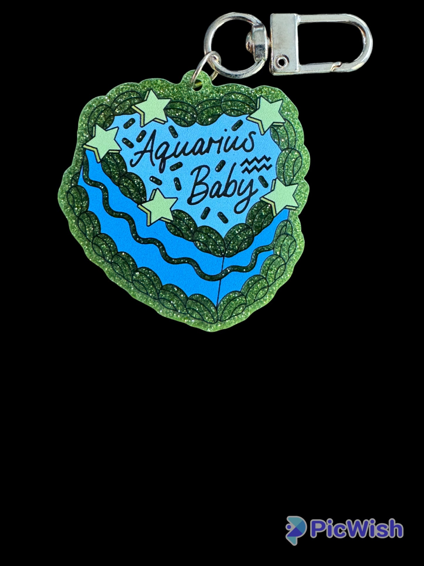 Zodiac Birthday Cake Keychain