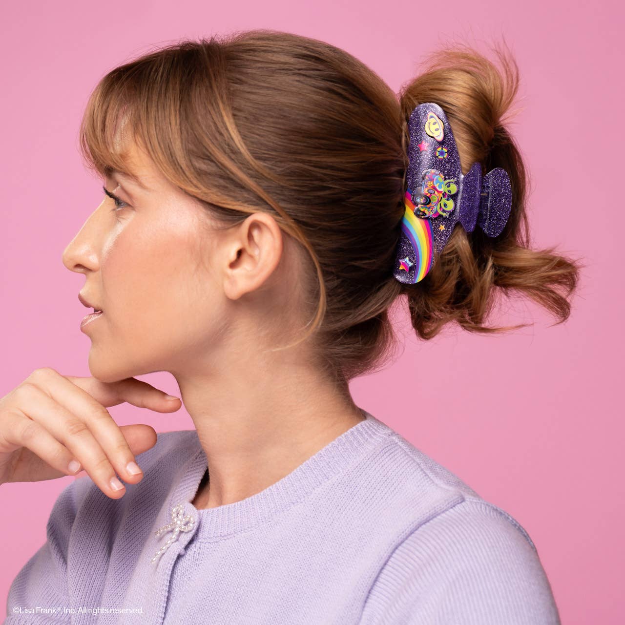KITSCH - Lisa Frank x Kitsch Glitter Claw Clip in Zoomer™ & Zorbit™