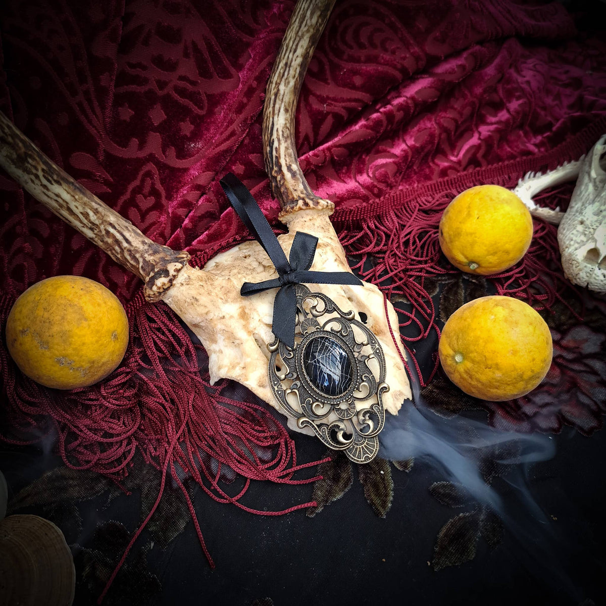 Hell Kitten RVA - Real Spiderweb Filigree Ornaments - Bronze