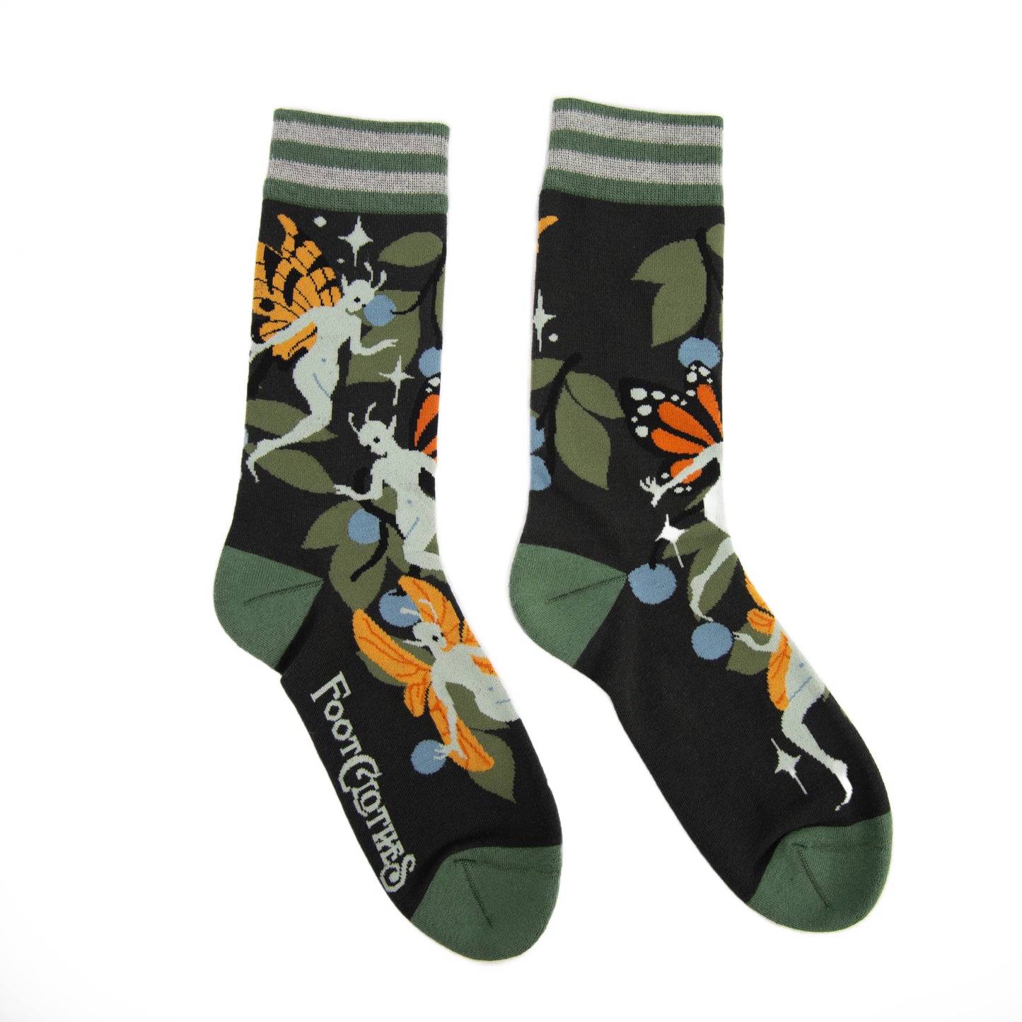 Foot Clothes- Fanciful Fairies Crew Socks