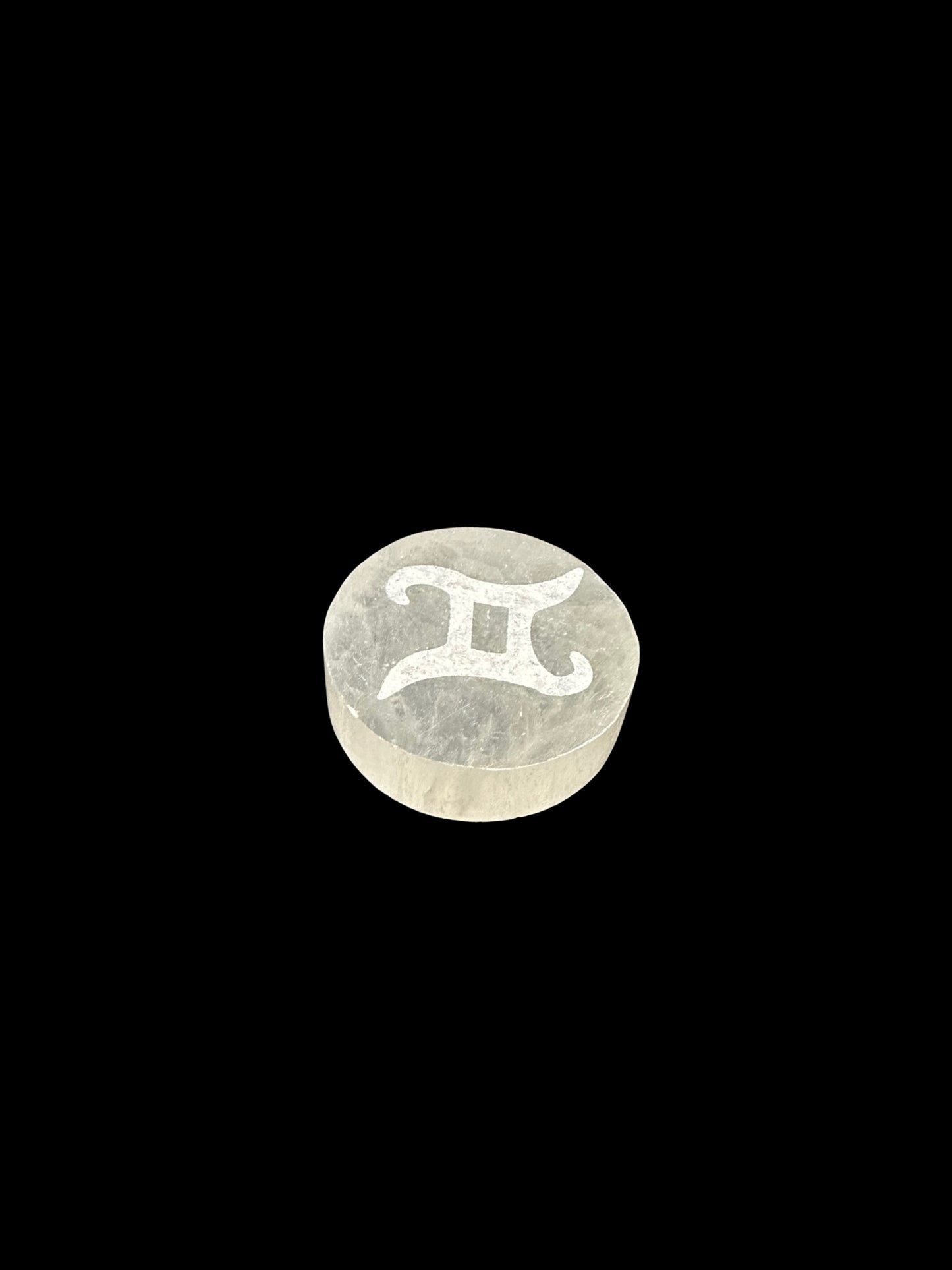 Zodiac Selenite Disc
