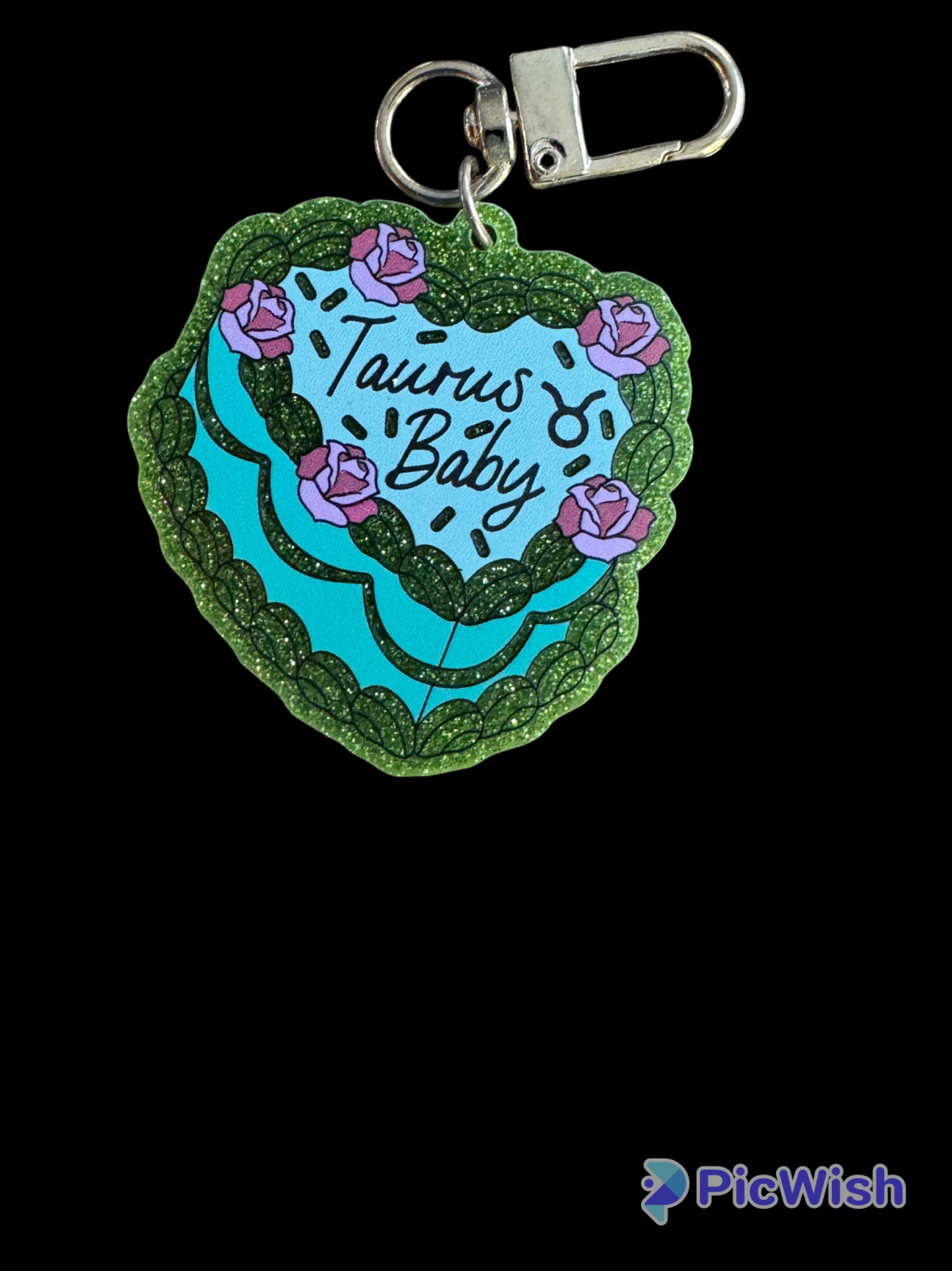Zodiac Birthday Cake Keychain