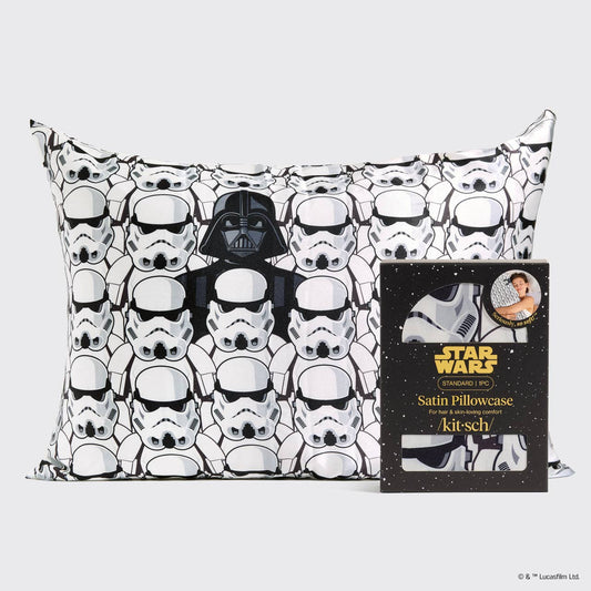 KITSCH - Star Wars™ & Kitsch Satin Pillowcase in Darth Vader & Stormtroopers