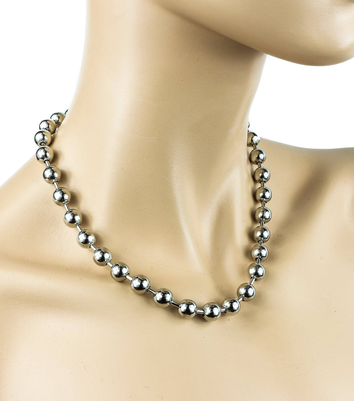 Funk Plus - REGULAR BALL CHAIN NECKLACE - 18" / Silver