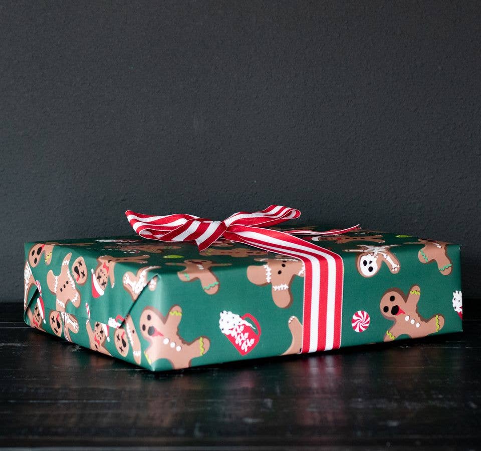 Spooky Cat Press - Gingerdead Gift Wrap (8ft Roll)
