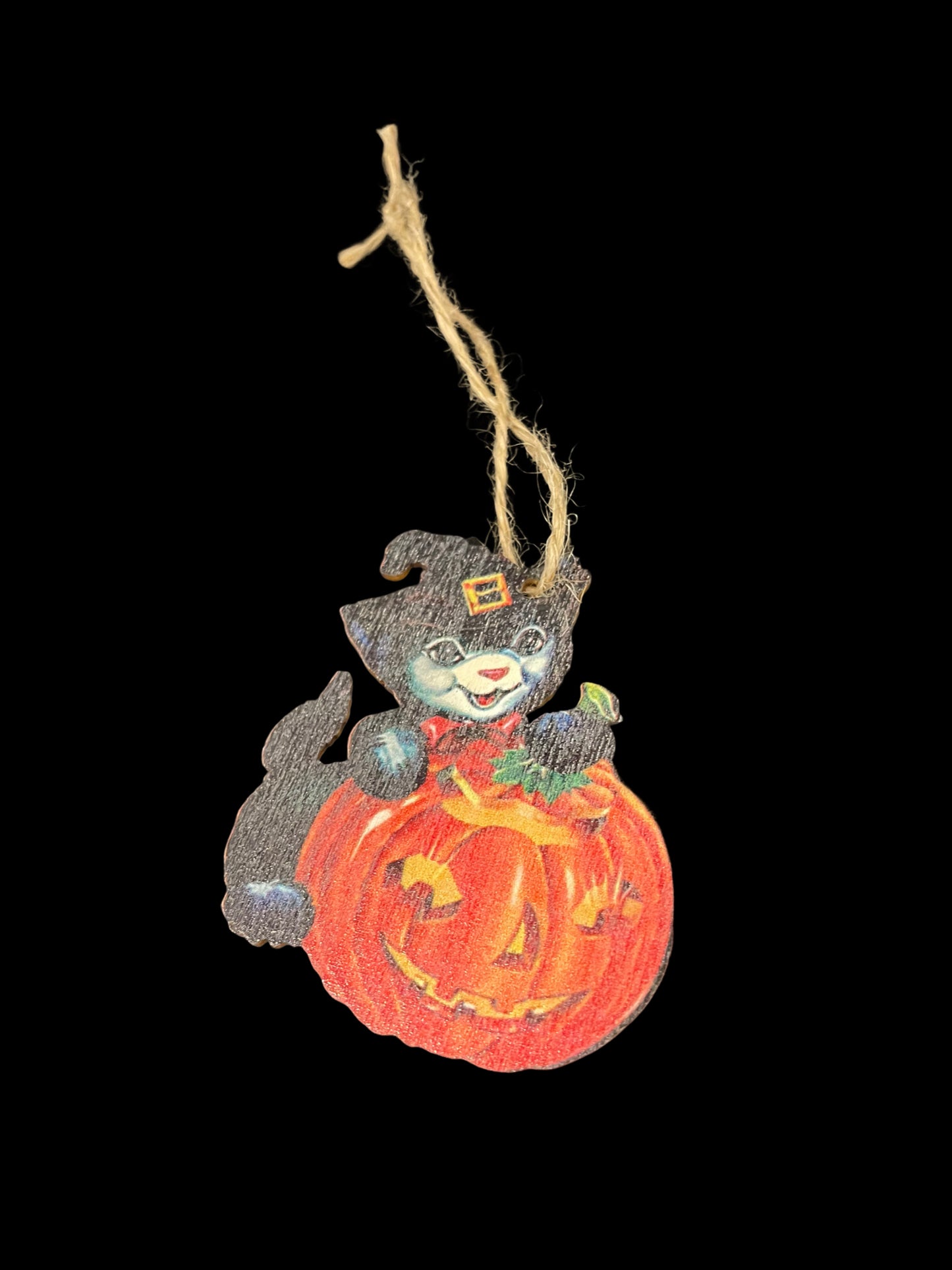 Vintage Halloween Wooden Ornaments