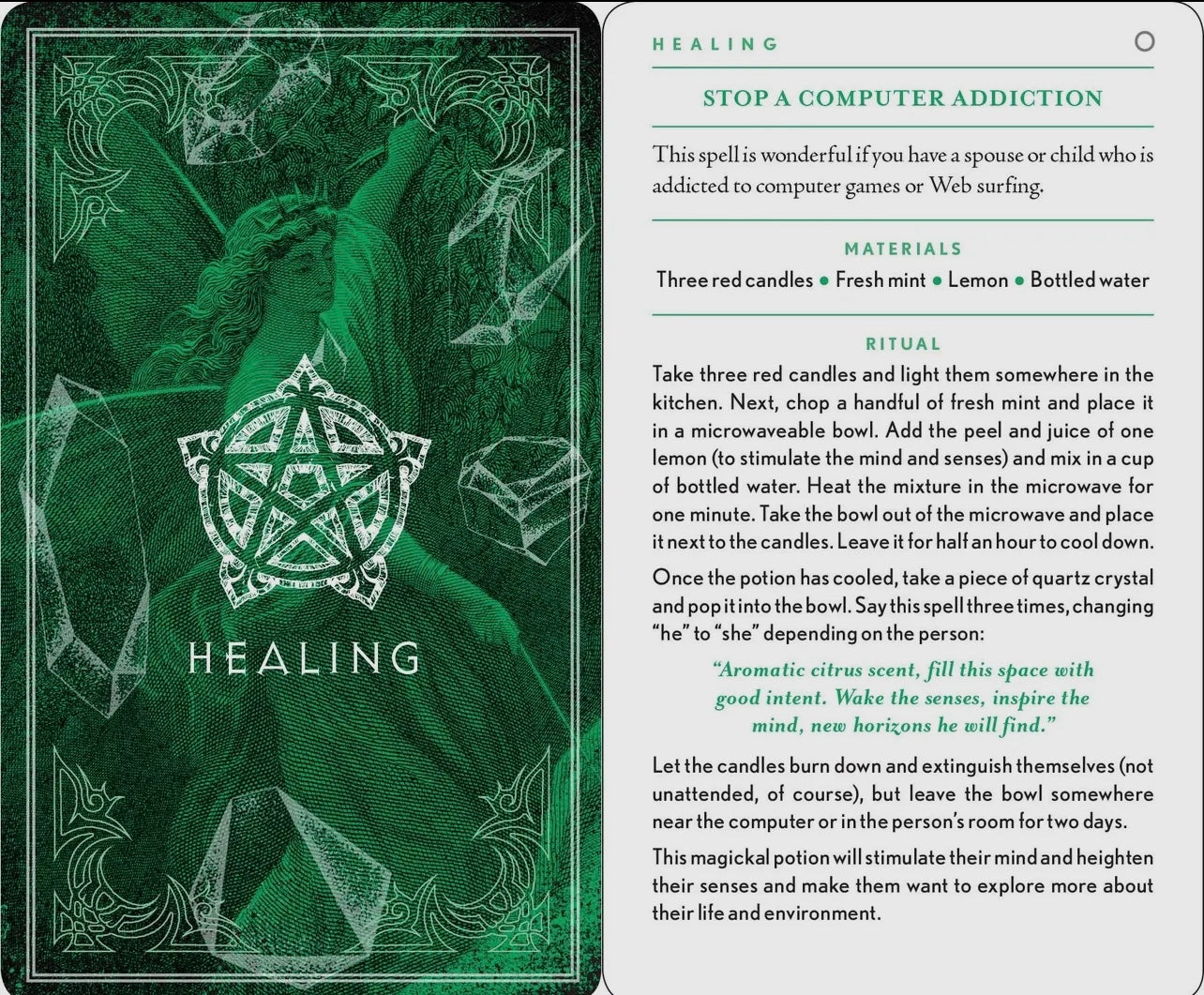 Wiccapedia Spell deck