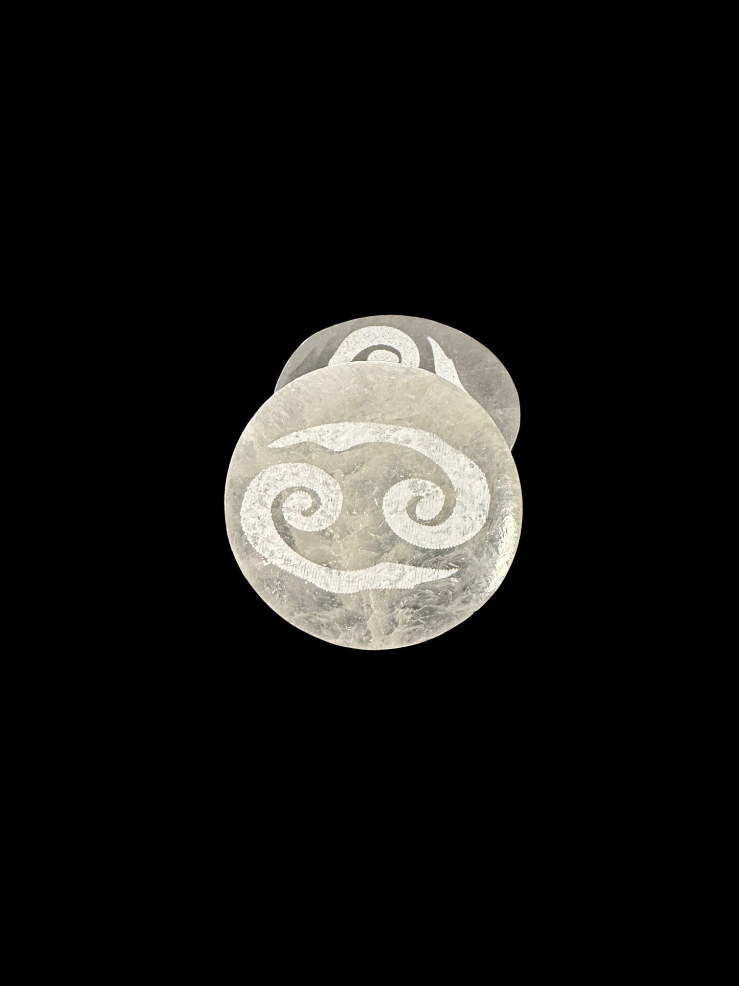 Zodiac Selenite Disc