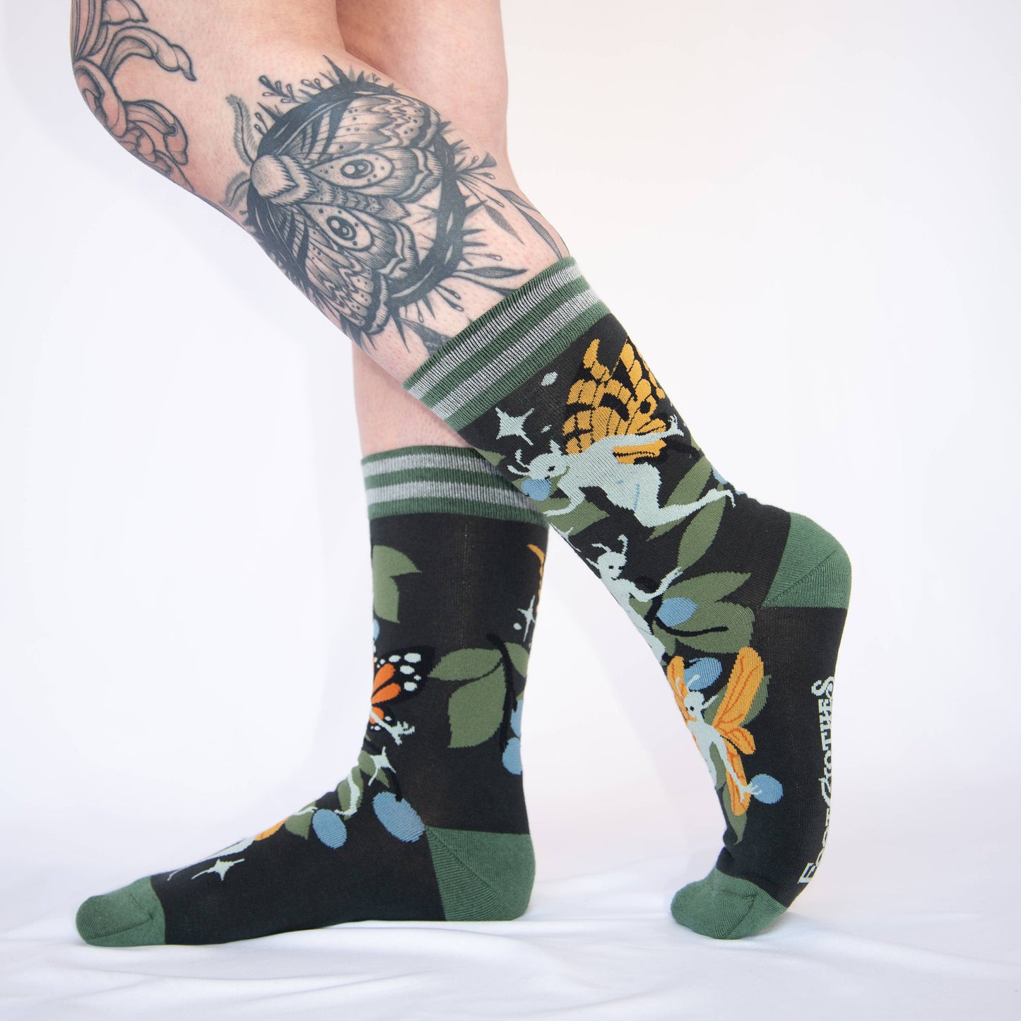 Foot Clothes- Fanciful Fairies Crew Socks